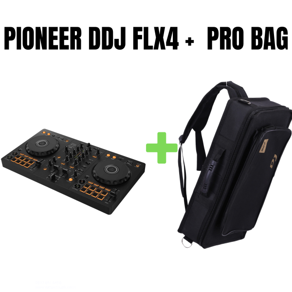 Pioneer DJ DDJ-FLX4 +LÜX ÇANTA LAPTOP BÖLMELİ