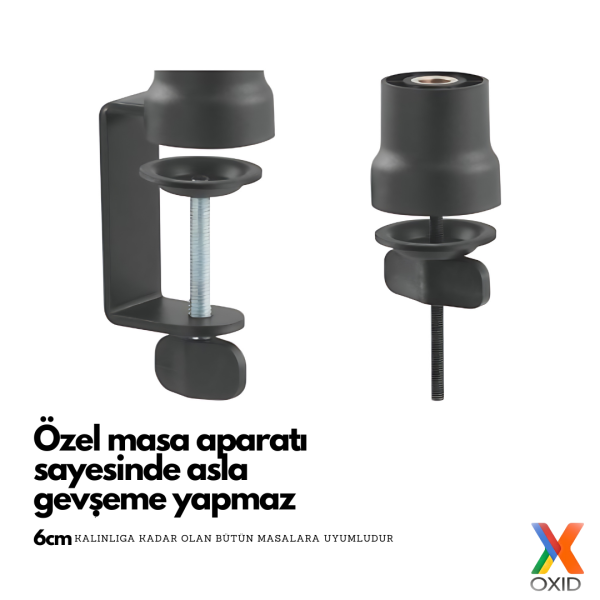 Oxid MMS-07 Siyah Broadcast/Studio/Gaming Mikrofon Standı