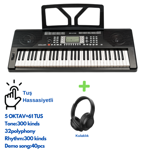 Müller  MK-6186 61 tuş org+Kulaklık