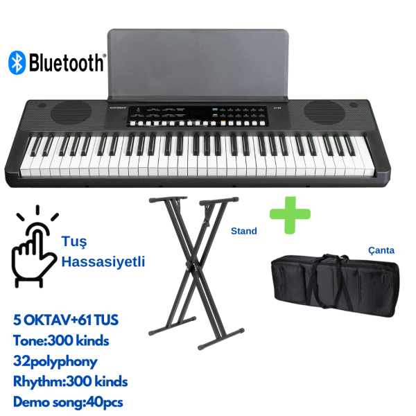 Müller  MK-6197BT 61 tuş org +Stand+Çanta