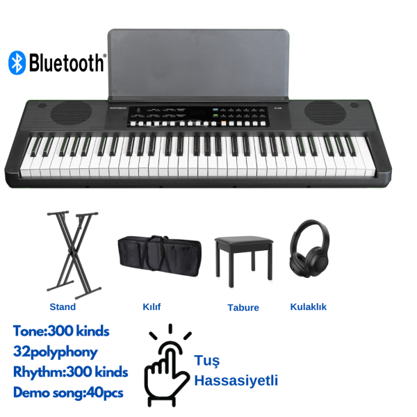Müller  MK-6197BT 61 tuş org+Stand+Çanta+Tabure+Kulaklık