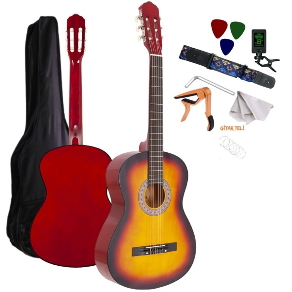 Madrid Mcg Tam boy Klasik Gitar Sunburst