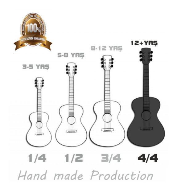 Madrid Mcg Tam Boy Klasik Gitar Siyah-Black
