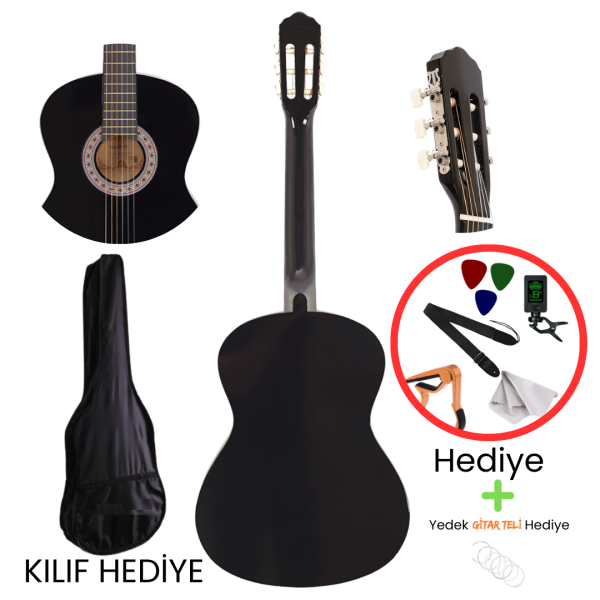Madrid Mcg Tam Boy Klasik Gitar Siyah-Black