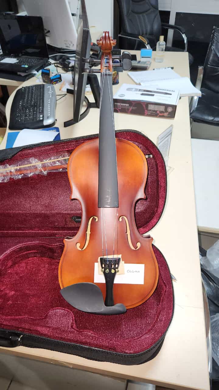 Müller Mv-044H 4/4 tam boy keman mat lamine ağaç gövde ön yüz