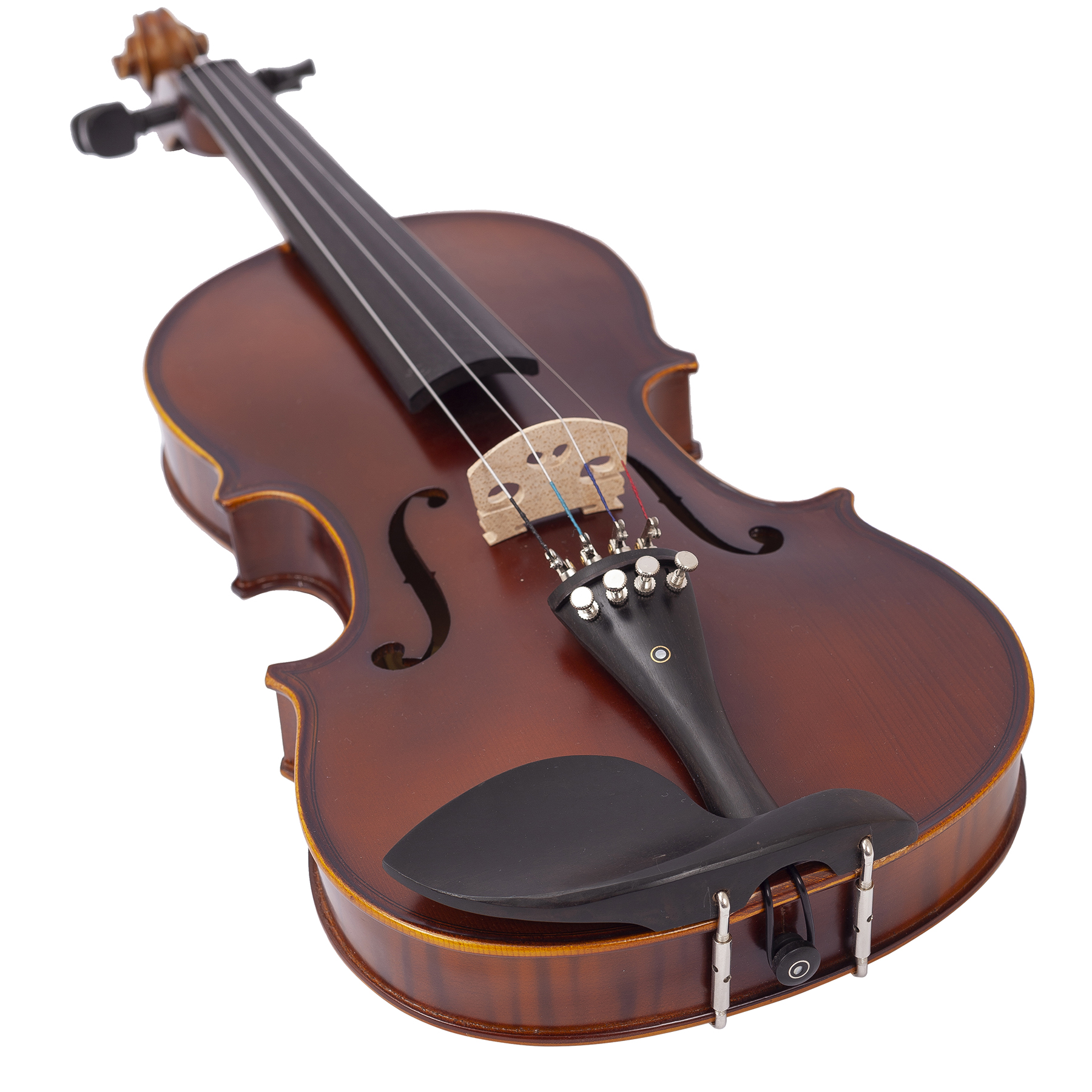 Bremen Bv-244 4/4 masif akça ağaç keman önden görünüm, parlak vernik