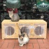Narım 3lü Kedi Yuvası Dış Mekan İzalasyonlu Ara Bölmeli ÖZEL TASARIM