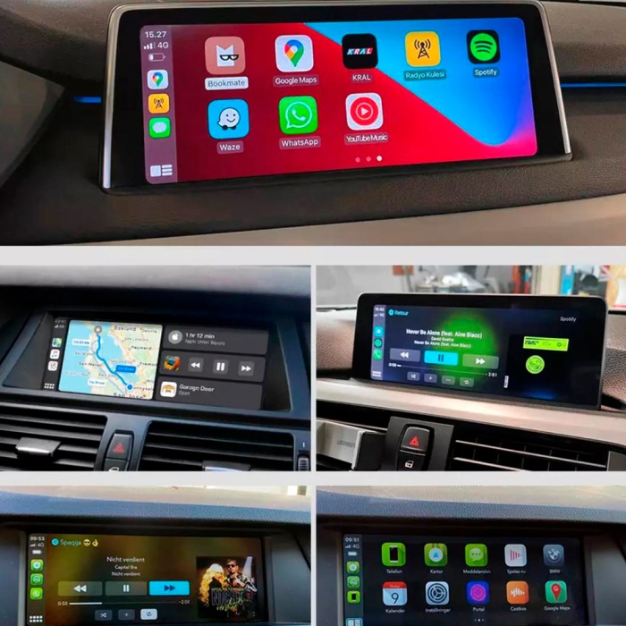 Bmw 2013-2016 NBT Sistem Araçlar İçin Orijinal Ekran Kablosuz Carplay Video İzleme Kamera İnterface