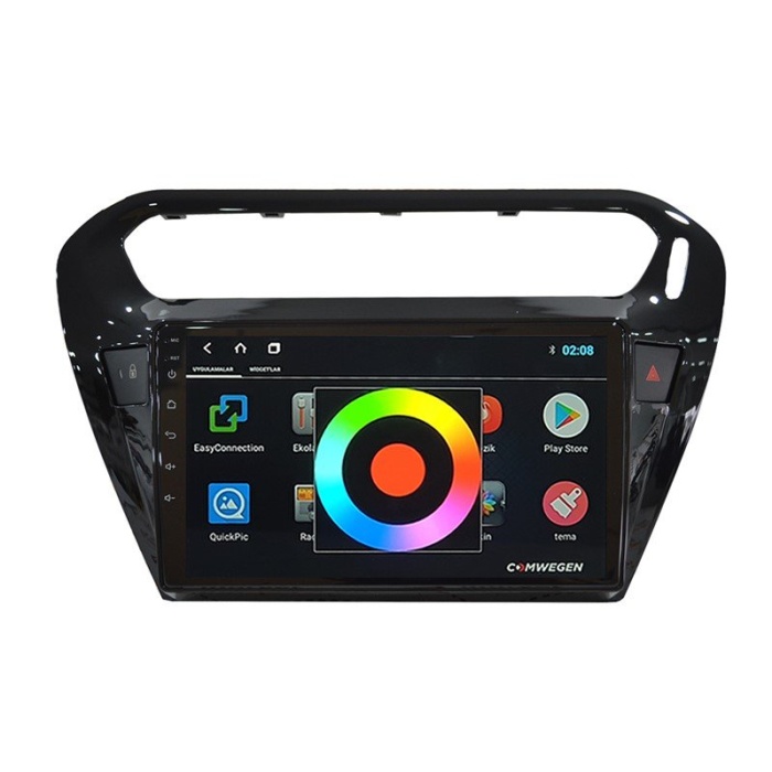 PEUGEOT 301 2013-2016 SİYAH 4 GB RAM Android Carplay Multimedya Navigasyon