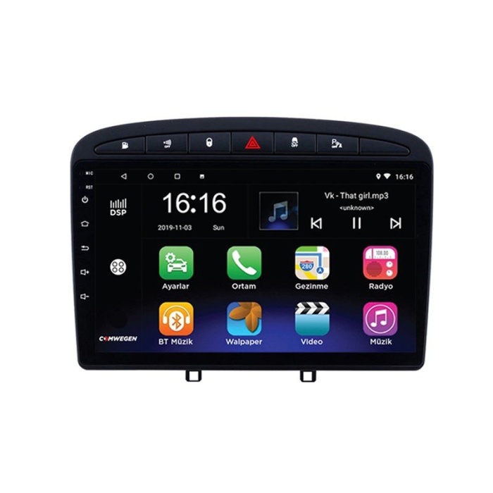 PEUGEOT 308-408-RCZ 2010-2016 4 GB RAM Android Carplay Multimedya Navigasyon