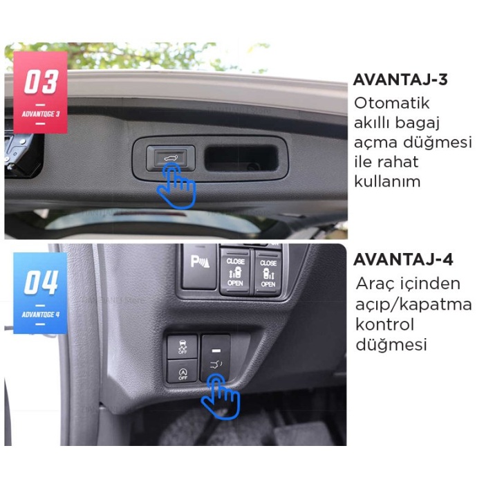 PASSAT 2011-2015 Vakumlu Elektrikli Bagaj Açma Sistemi