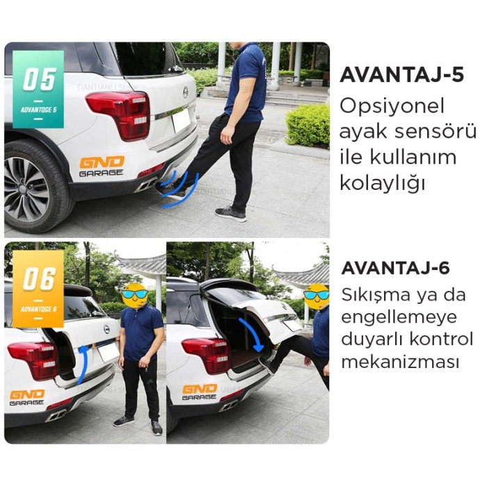 MERCEDES VITO 2016 Vakumlu Elektrikli Bagaj Açma Sistemi