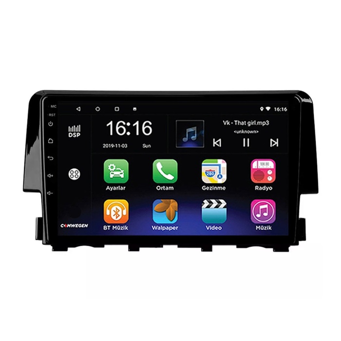 HONDA CİVİC FC5 2016+ 8 GB 2K Ekran RAM Android Carplay Multimedya Navigasyon