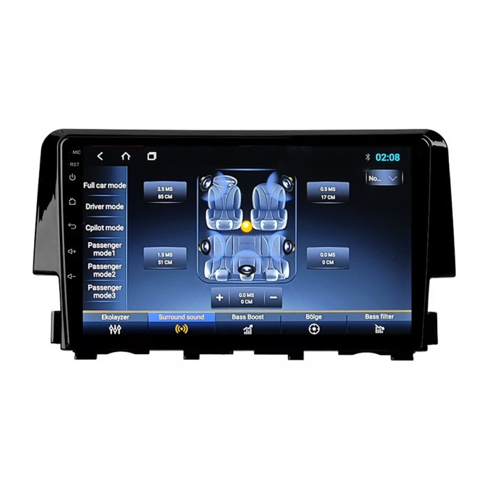 HONDA CİVİC FC5 2016+ 8 GB 2K Ekran RAM Android Carplay Multimedya Navigasyon