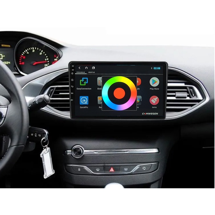 PEUGEOT 308 2013-2017 8 GB 2K Ekran RAM Android Carplay Multimedya Navigasyon