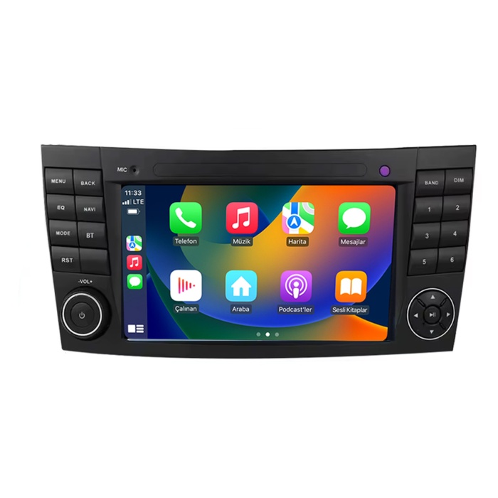 Mercedes E Class W211 4 GB RAM Tuşlu Android Carplay Multimedya Navigasyon