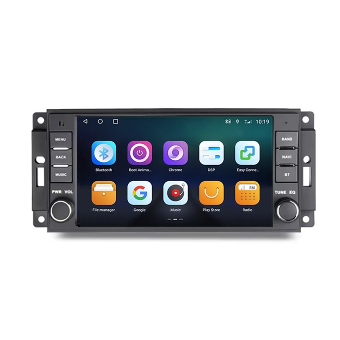 Jeep Wrangler Dodge RAM Avenger Challenger Chrysler 7inç 4 GB RAM Tuşlu Android Carplay Multimedya Navigasyon