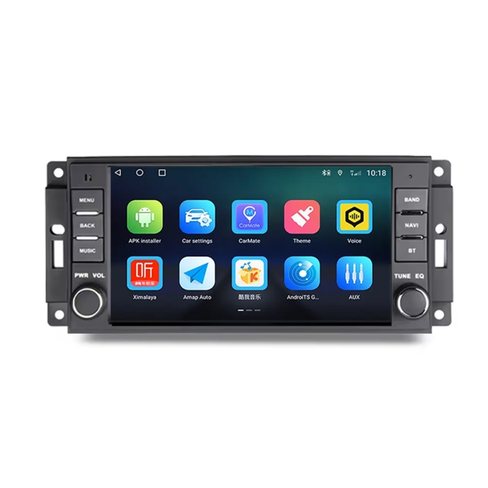 Jeep Wrangler Dodge RAM Avenger Challenger Chrysler 7inç 4 GB RAM Tuşlu Android Carplay Multimedya Navigasyon