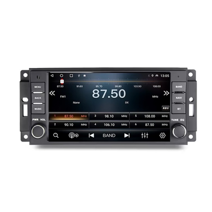 Jeep Wrangler Dodge RAM Avenger Challenger Chrysler 7inç 4 GB RAM Tuşlu Android Carplay Multimedya Navigasyon