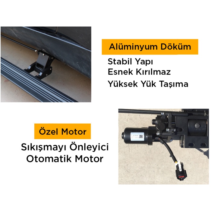 MERCEDES GLE 2016-2021 Elektrikli Yan Basamak (Running Board)