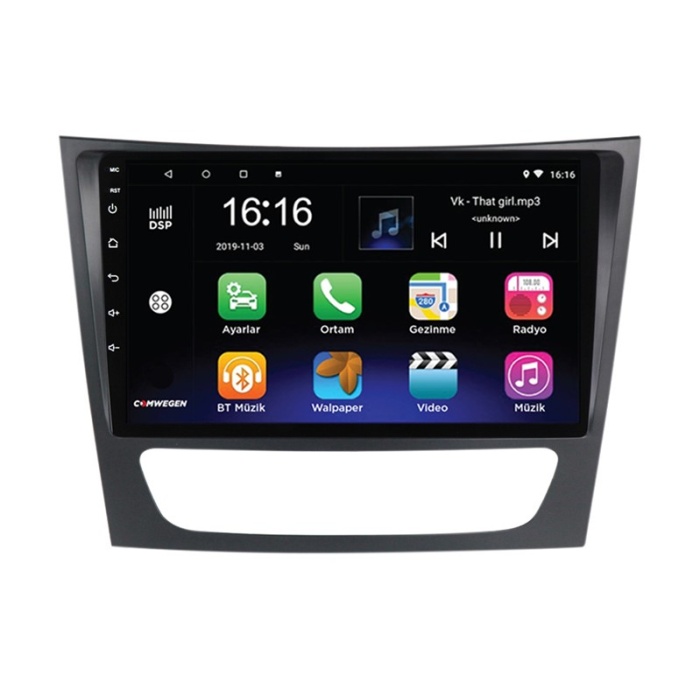 Mercedes E Class W211 Android 2gb Ram 8 Çekirdek Kablosuz Carplay Navigasyon Multimedya
