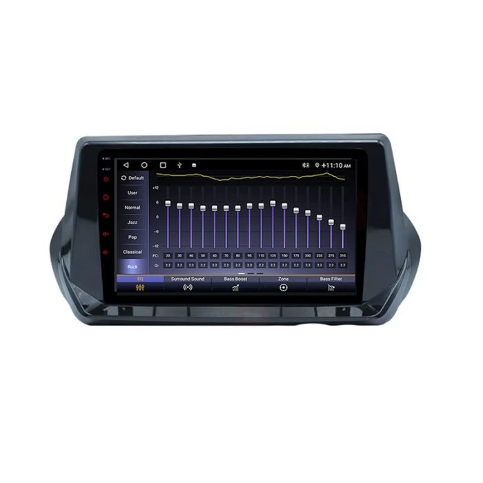 Peugeot 2008 2021 ve sonrası 2 GB RAM 8 Çekirdek Android Carplay Multimedya Navigasyon