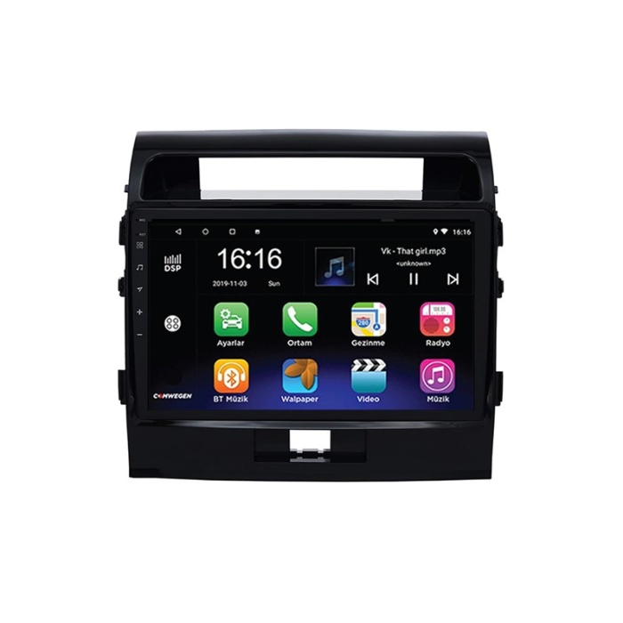 Toyota Land Crusier Prado 2008-2012 Android 2gb Ram 8 Çekirdek Kablosuz Carplay Navigasyon Multimedya