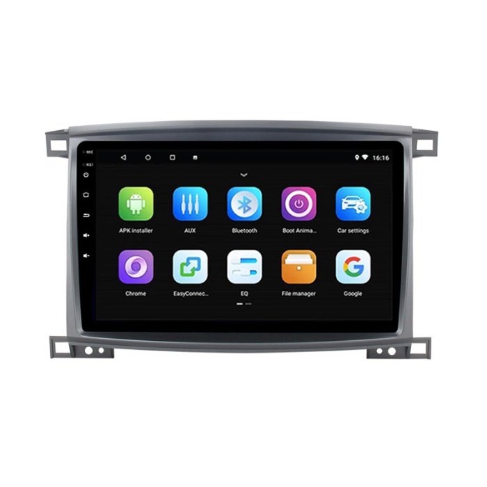 Toyota Land Crusier VX100 2002-2007 Android 2gb Ram 8 Çekirdek Kablosuz Carplay Navigasyon Multimedya