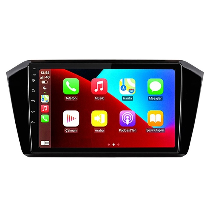 Volkswagen Passat 2014-2021 Android 2gb Ram 8 Çekirdek Kablosuz Carplay Navigasyon Multimedya