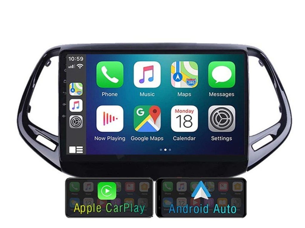 JEEP COMPASS 20162019 2 GB RAM ANDROİD CARPLAY MULTİMEDYA NAVİGASYON