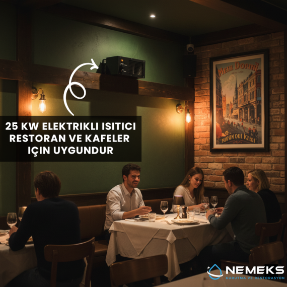 Salyangoz Fanlı Ortam Isıtıcı 25kw