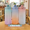 2000 ml  Motivasyonel  Su Matarası Tritan Spor Salonu Su Şişesi Bpa Içermez