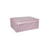 2 Adet Kapaklı Çok Amaçlı Hurç Kutu Baza 50X40X19 Pembe