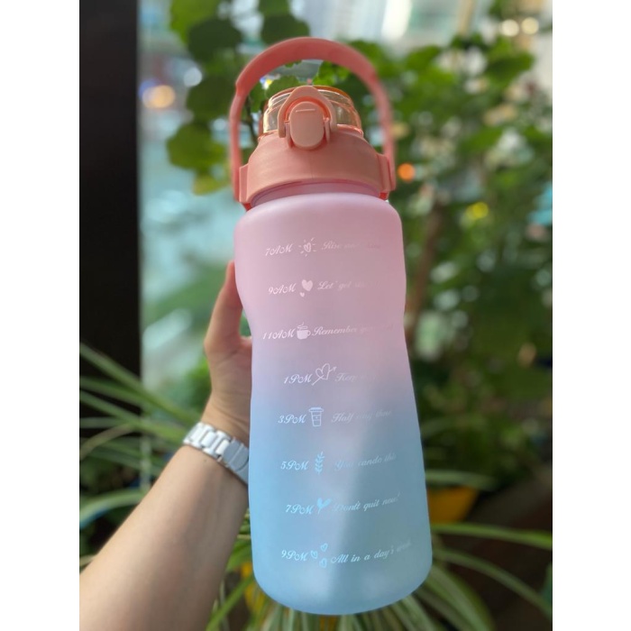 2000 ml Motivasyonel Tritan Spor Salonu Su Şişesi Bpa Içermez