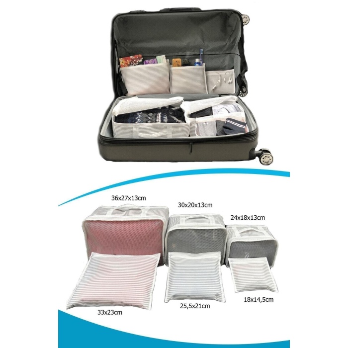 6 Parça Bavul Içi Düzenleyici Organizer 46785