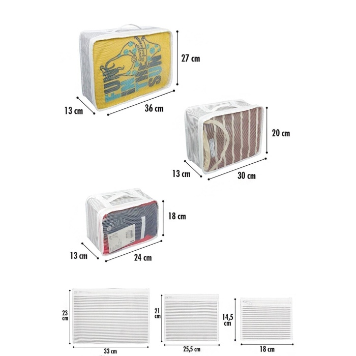 6 Parça Bavul Içi Düzenleyici Organizer 46785