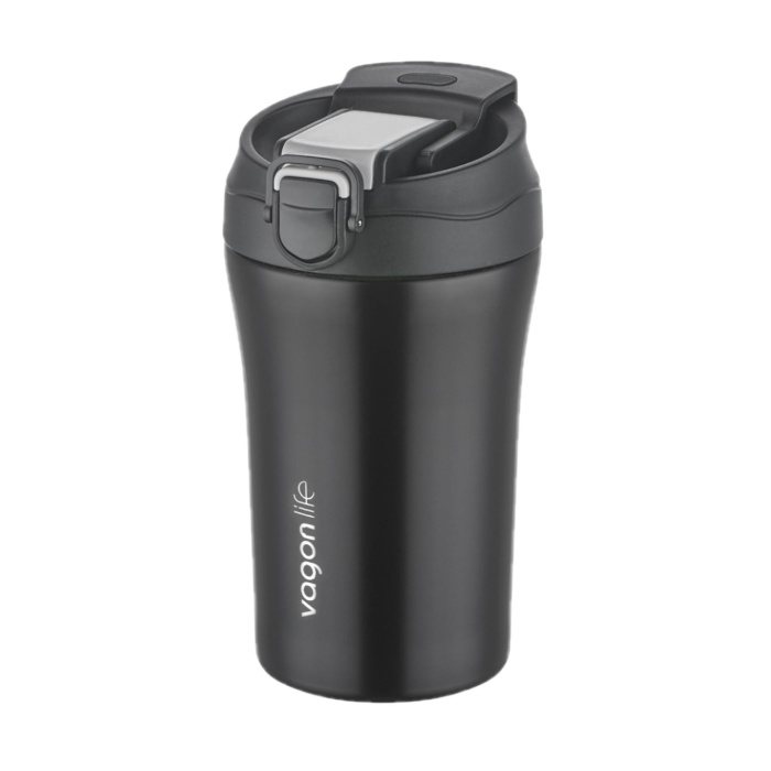 Fiftyfifty Çift Kapak Sistemli Pipetli/pipetsiz 400ml Çelik Mug