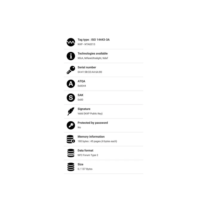 NFC Ntag213 Programlanabilir Kart