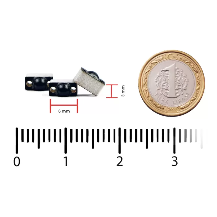 RFGate UHF Metal Üstü Küçük RFID Etiketi 6x3x4mm