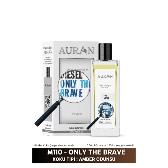 AURAN M110 - Only The Brave Erkek Parfüm AMBER ODUNSU 50ml