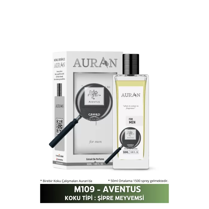 AURAN M109 - Aventus Erkek Parfüm FRESH ŞİPRE MEYVEMSİ 50ml