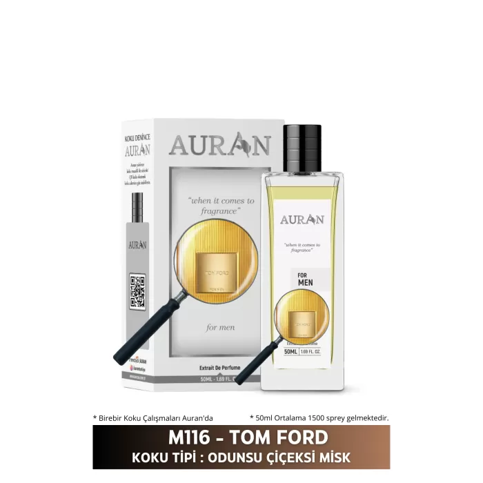 AURAN M116 - Tom Ford Erkek Parfüm ODUNSU ÇİÇEKSİ MİSK 50ml