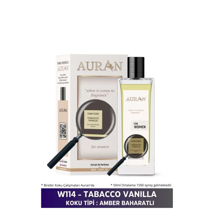 AURAN W114 - Tabacco Vanilla Kadın Parfüm AMBER BAHARATLI 50m