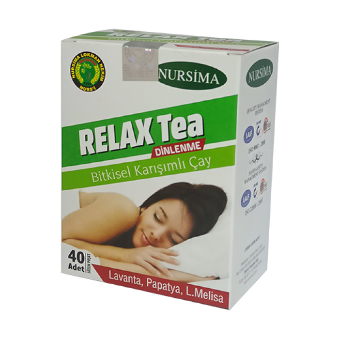 Relax Tea Bitkisel Karışımlı Çay 40 lı Süzen Poşet