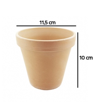 Açık Renk Terrakota Saksı (D11,5Xh10 Cm)