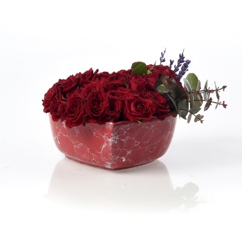 Lavander With Red Love Gift