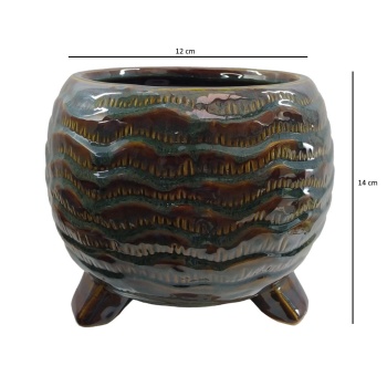 Ayaklı ithal Seramik Saksı 12x14