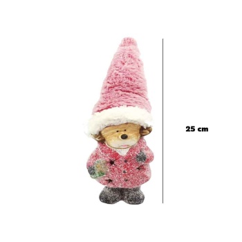 Işıklı Seramik Yılbaşı Dekor Ürünü 25 Cm