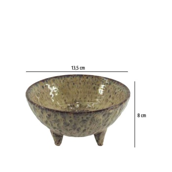 Ayaklı Kase Model Seramik Saksı 13,5X8 Cm