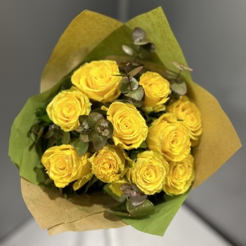 Kampanya Rosa Sarı (Gül) 10lu Buketi